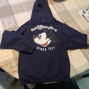 Vintage Walt Disney World Hoodie Sweatshirt w/Mickey Mouse Sz S